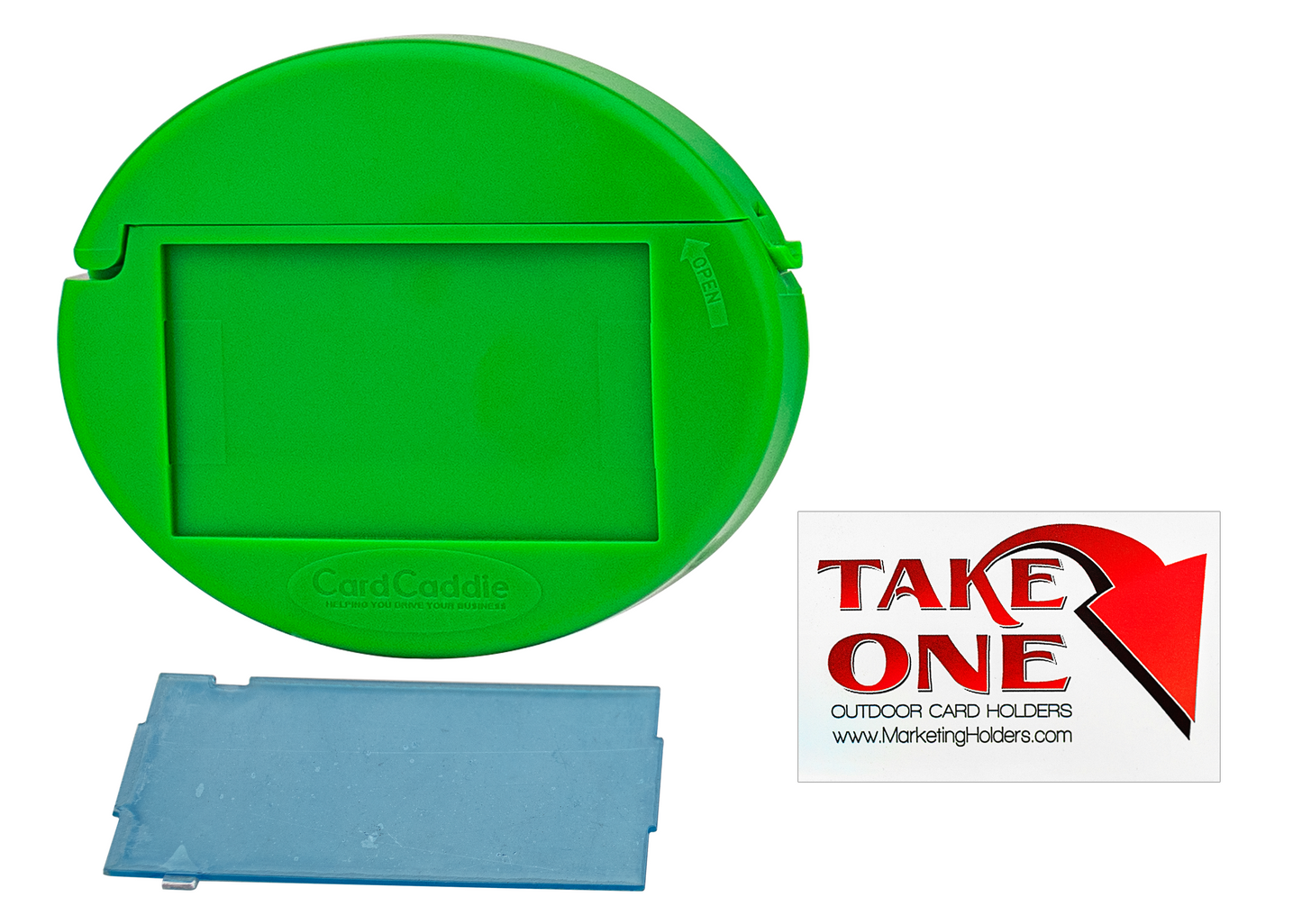 Card Caddie Stick On Vehicle and Outdoor Business Card Holder