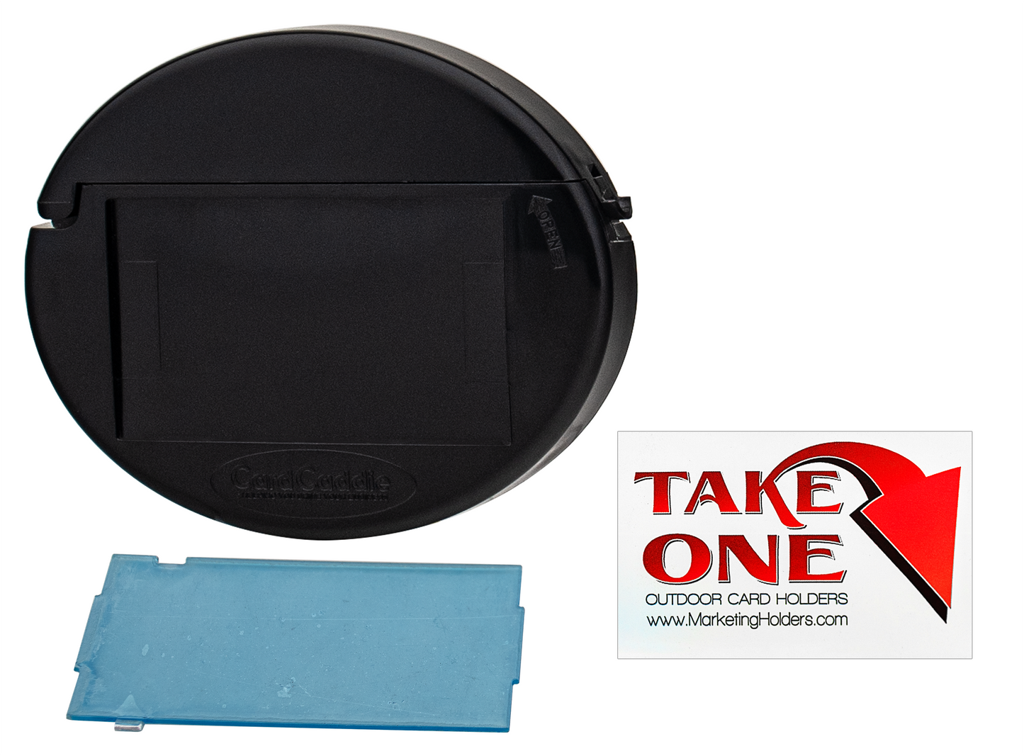 Card Caddie Stick On Vehicle and Outdoor Business Card Holder