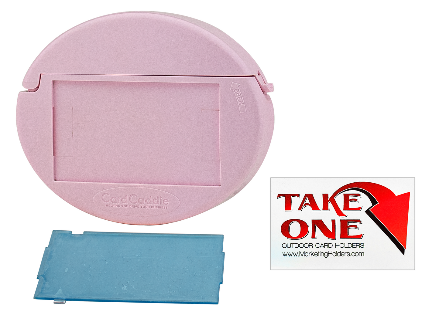 Card Caddie Stick On Vehicle and Outdoor Business Card Holder