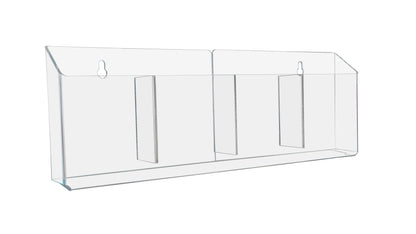 4"W Trifold Brochure 4 Pocket Countertop Display Reference Rack