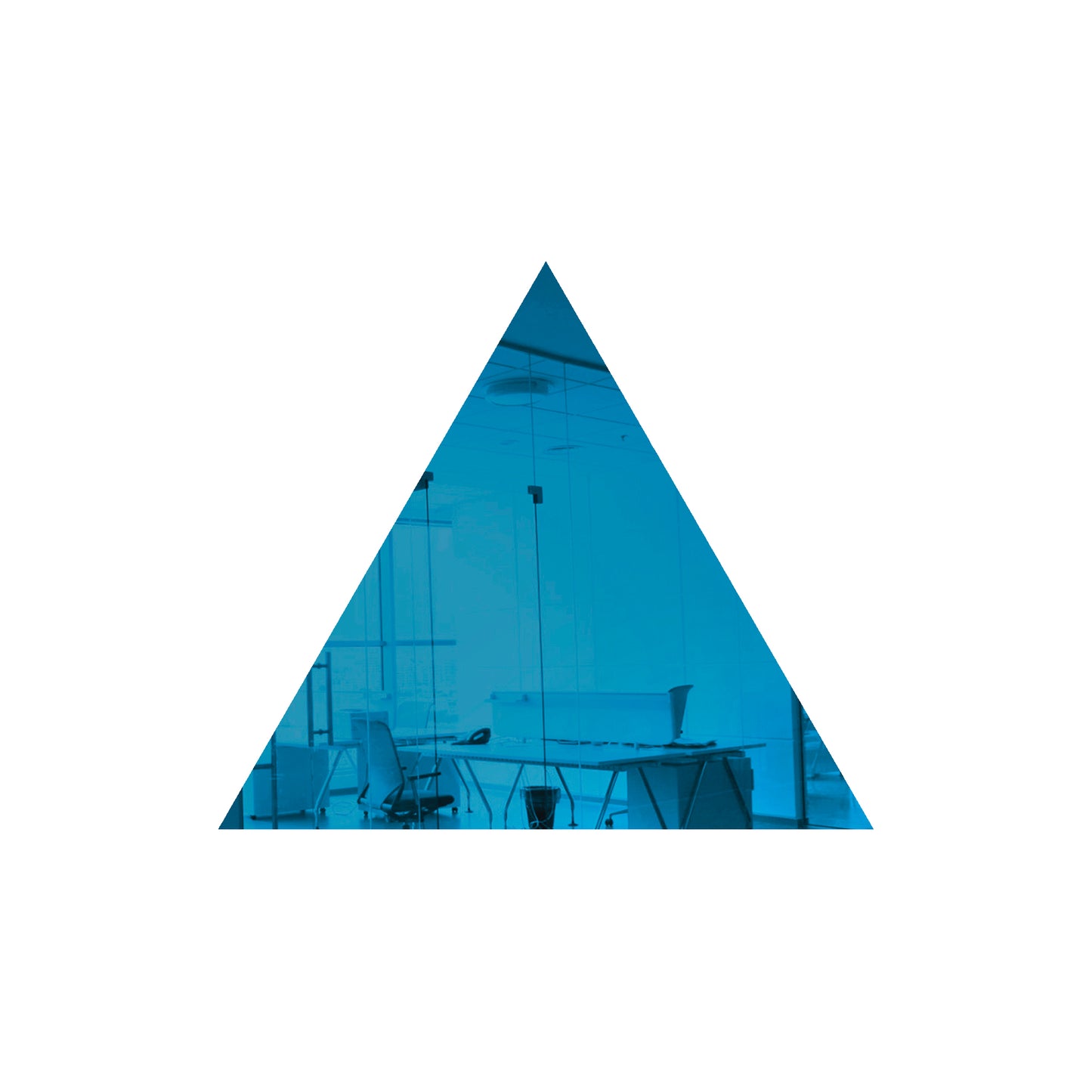 Medium Blue Triangle Mirror Acrylic Pieces for Arts and Crafts