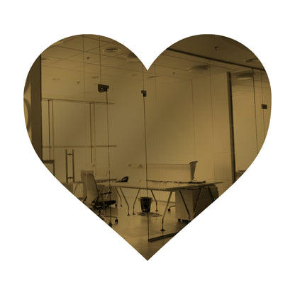 25 Pack Heart Shaped Mirror Acrylic Pieces for Arts and Crafts