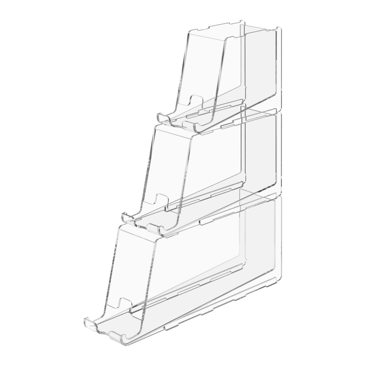 Stackable Lip Balm Holder Lipstick Makeup Storage Easy Reach Cutaway