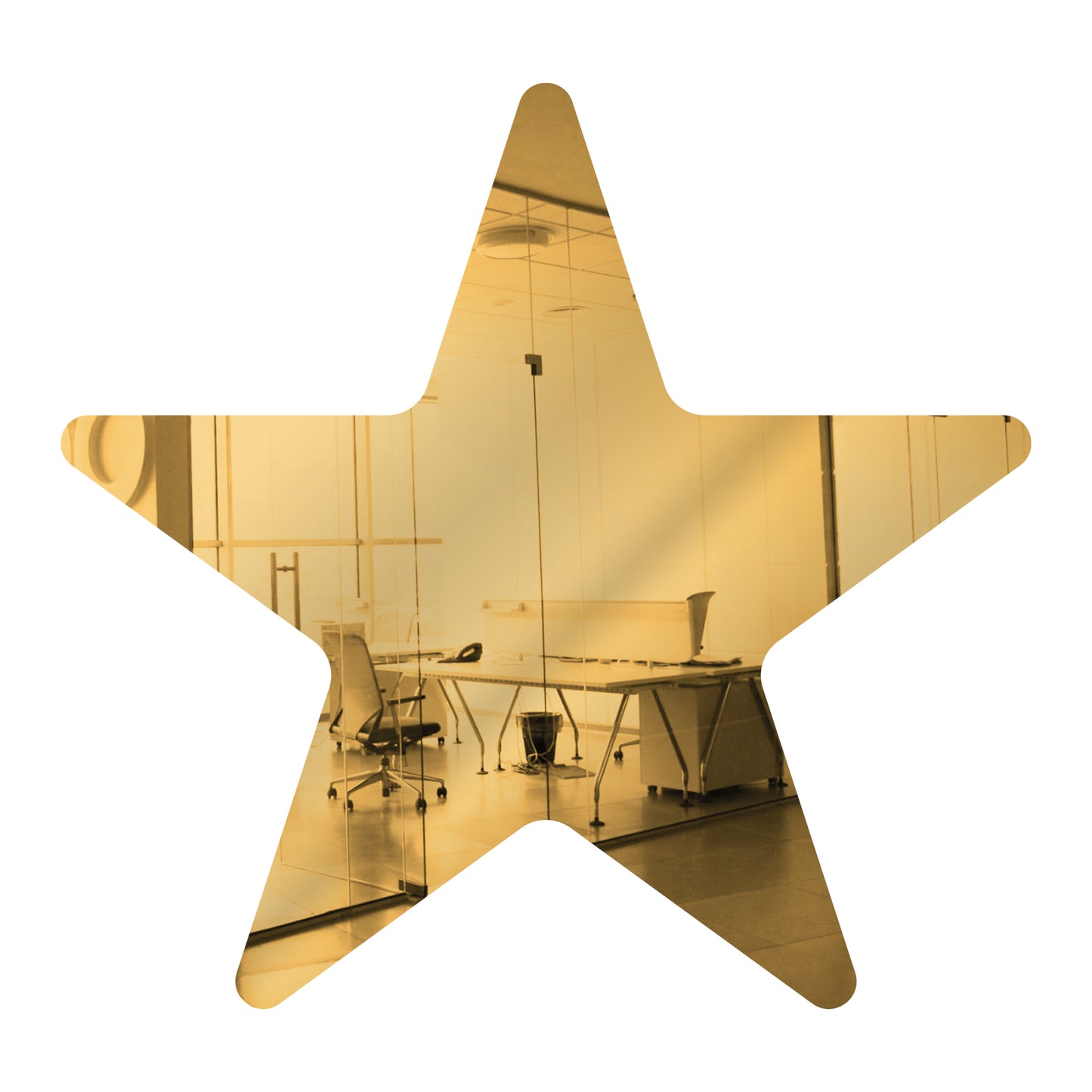 25 Pack Star Shaped Mirror Acrylic Pieces for Arts and Crafts