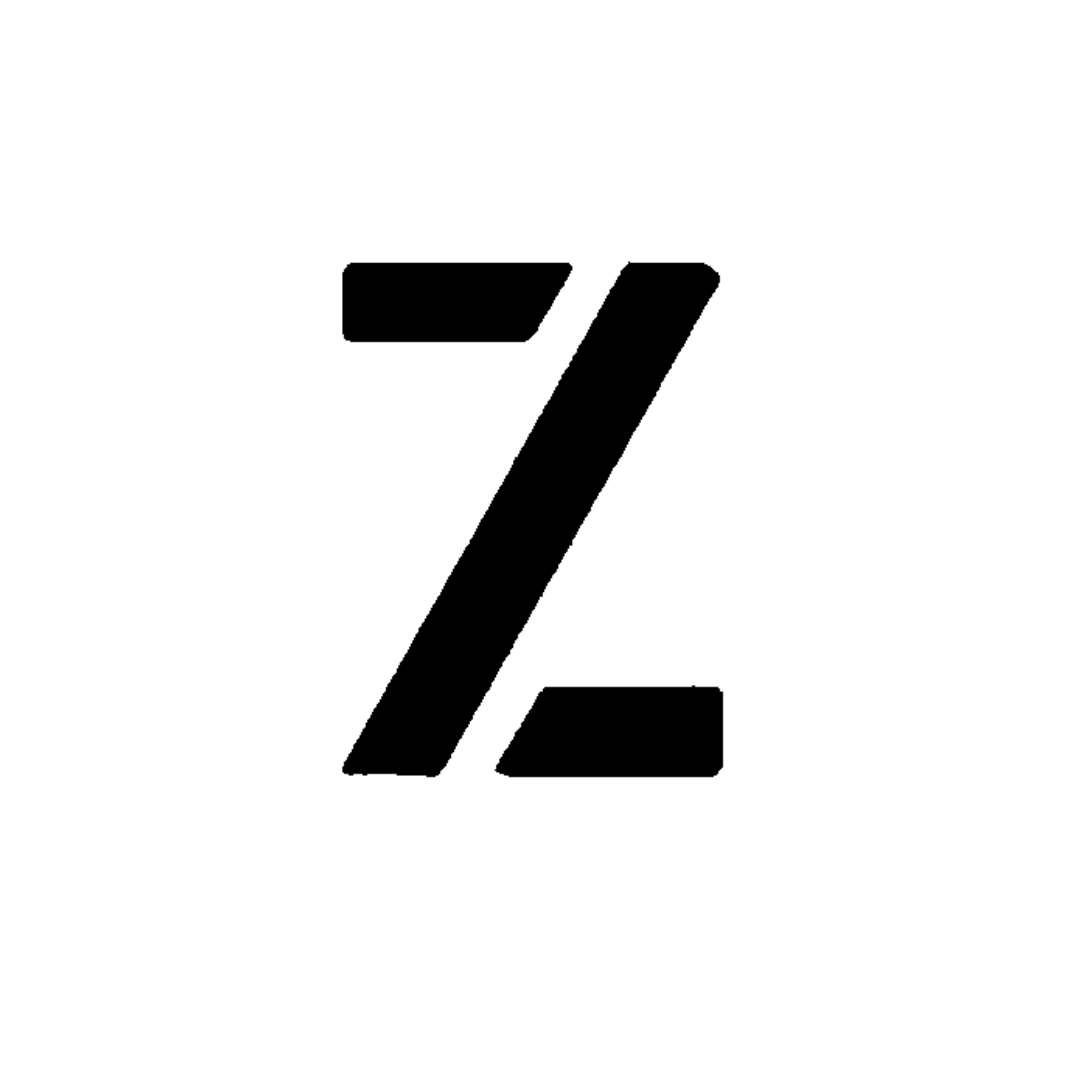 8 Foot Letter Stencil for Parking Lots .118