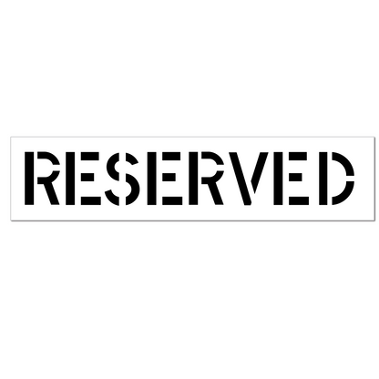 RESERVED Stencil Parking Lot Template