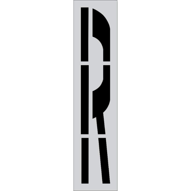 Railroad R Stencil 72" for Roads and Stations