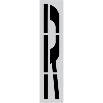Railroad R Stencil 72" for Roads and Stations