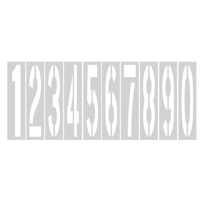 Number Stencil Kit for Pavement in Parking Lots