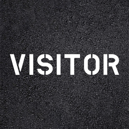 VISITOR Stencil Asphalt Template for Parking Lots