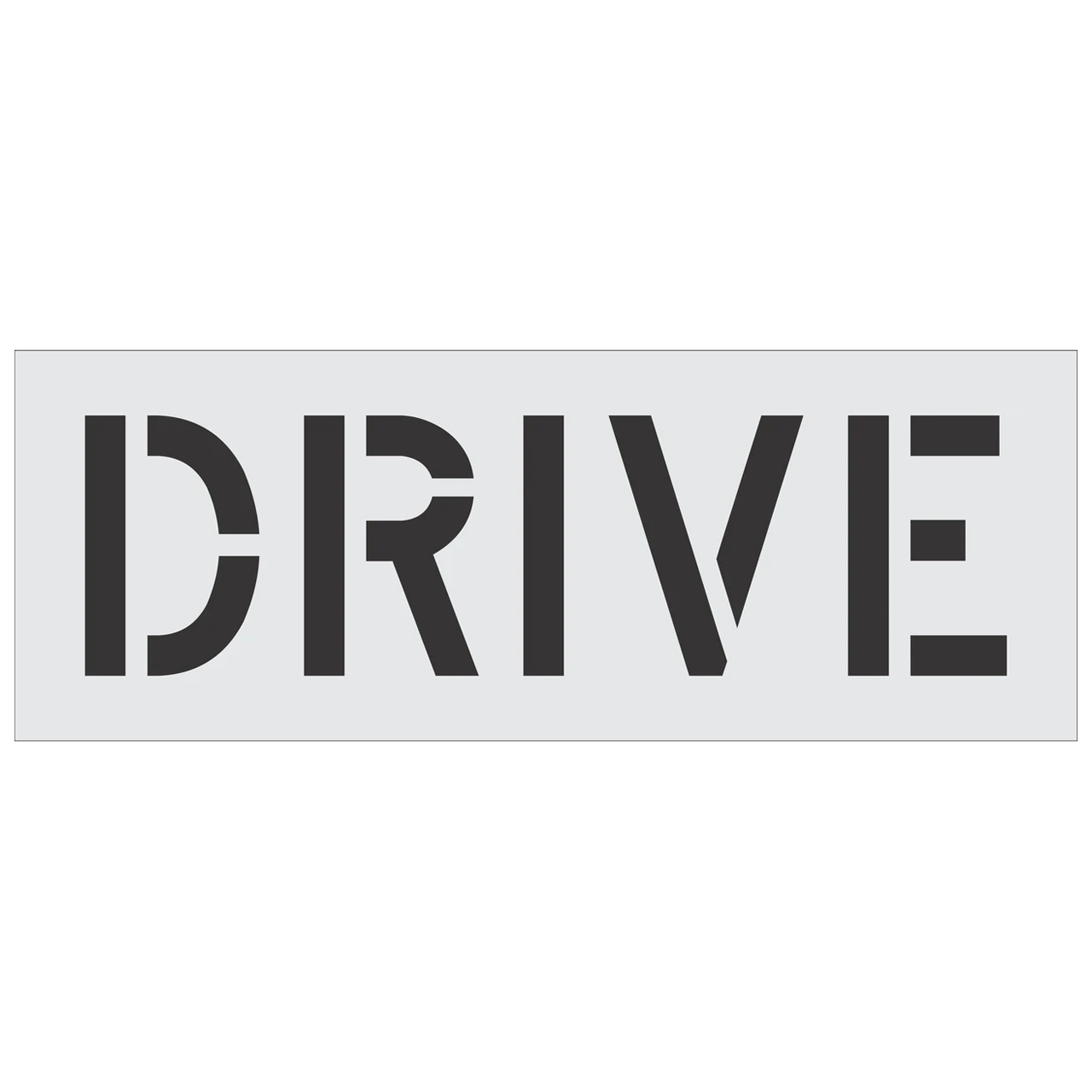 DRIVE Stencil Reusable Template for Parking Lots and Curbs