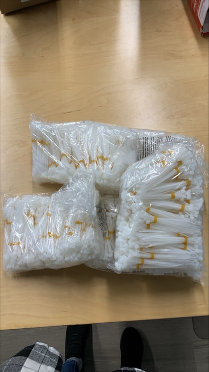 4"L Zip Ties Fasteners Hardware Attachment Accessories