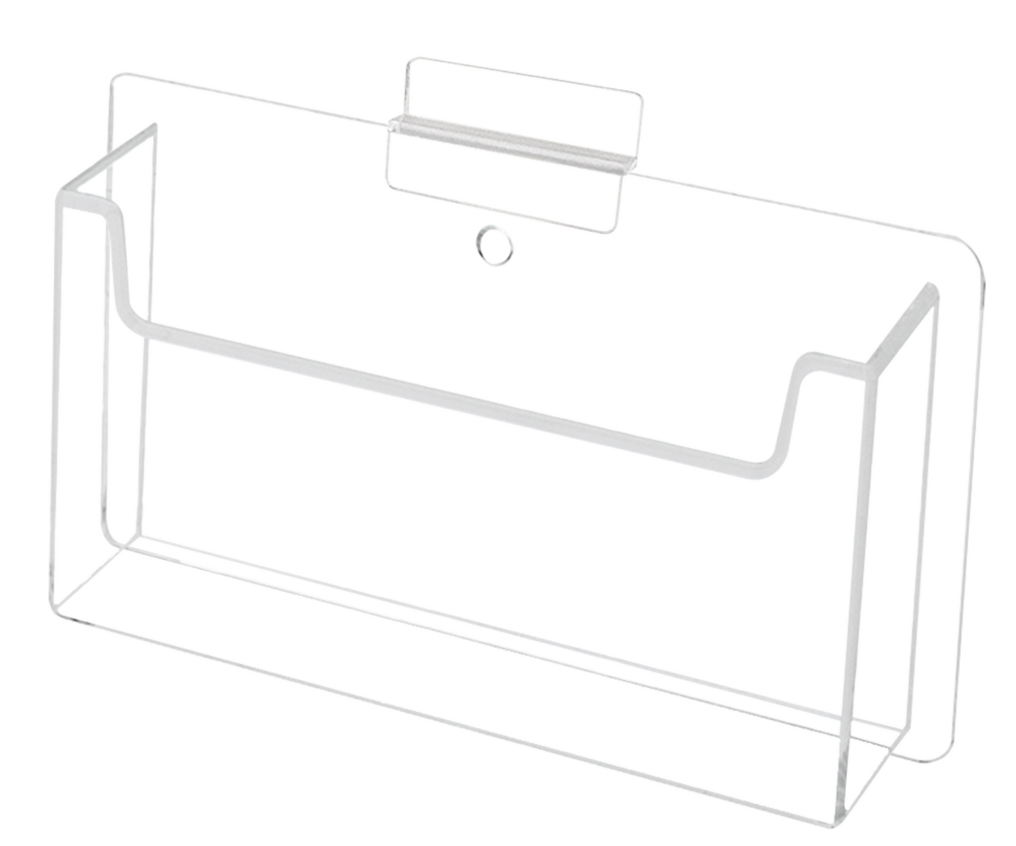 Slatwall 6"W Postcard Index Time Card Single Pocket Holder