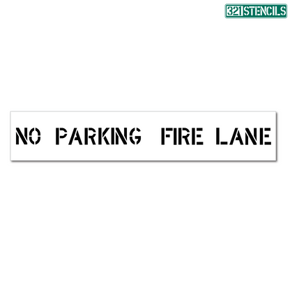 Stencil Reusable NO PARKING FIRE LANE Template