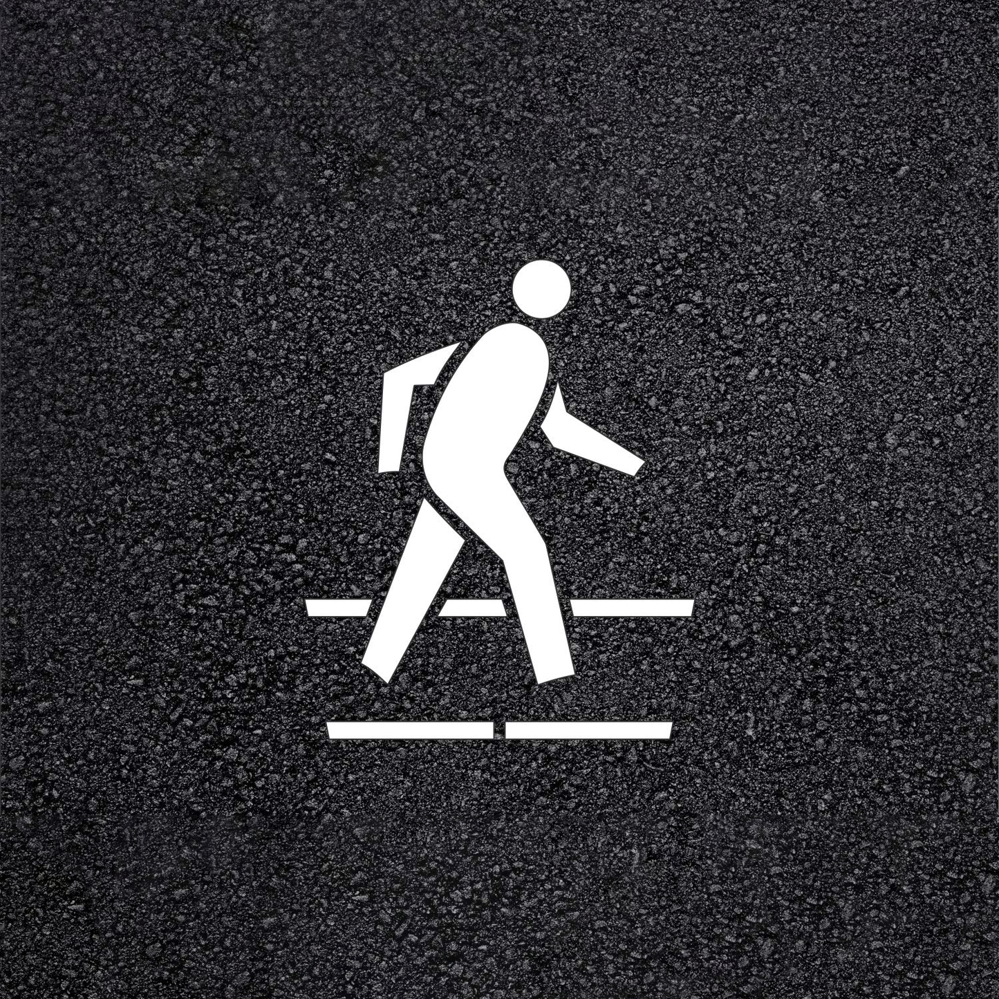 Pedestrian Walkway Stencil for Pavement Marking