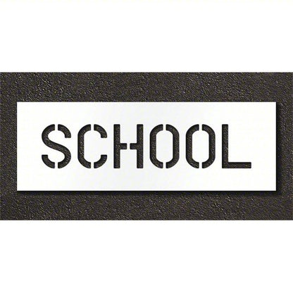 SCHOOL Word Stencil 6" Letters for Day Cares and Schools