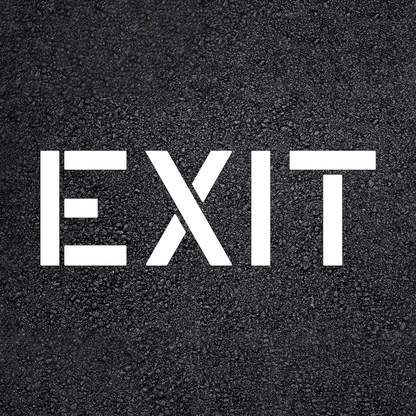 EXIT Stencil for Curbs and Blacktops
