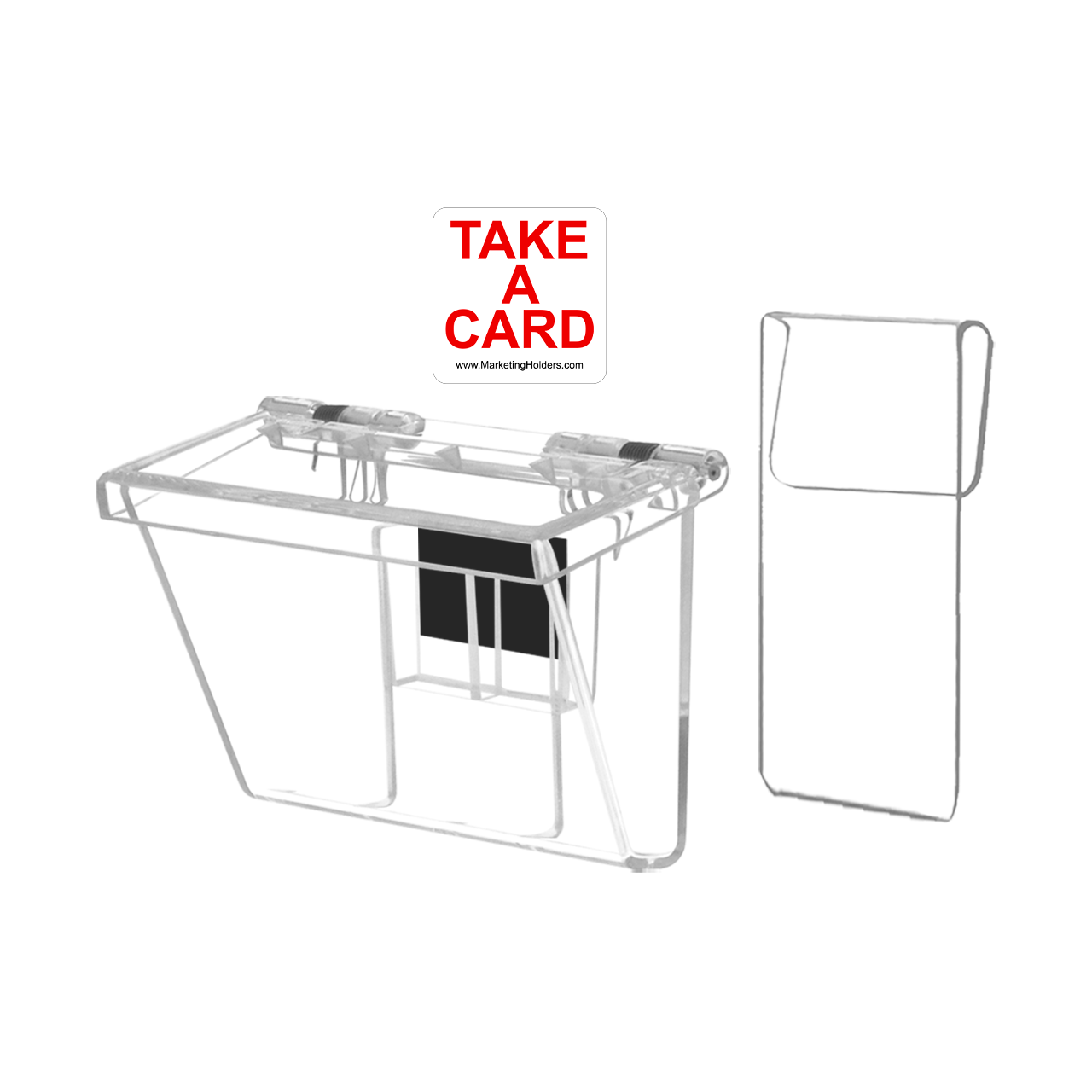 Vehicle Outdoor Advertising Business Card Box with Window Hook