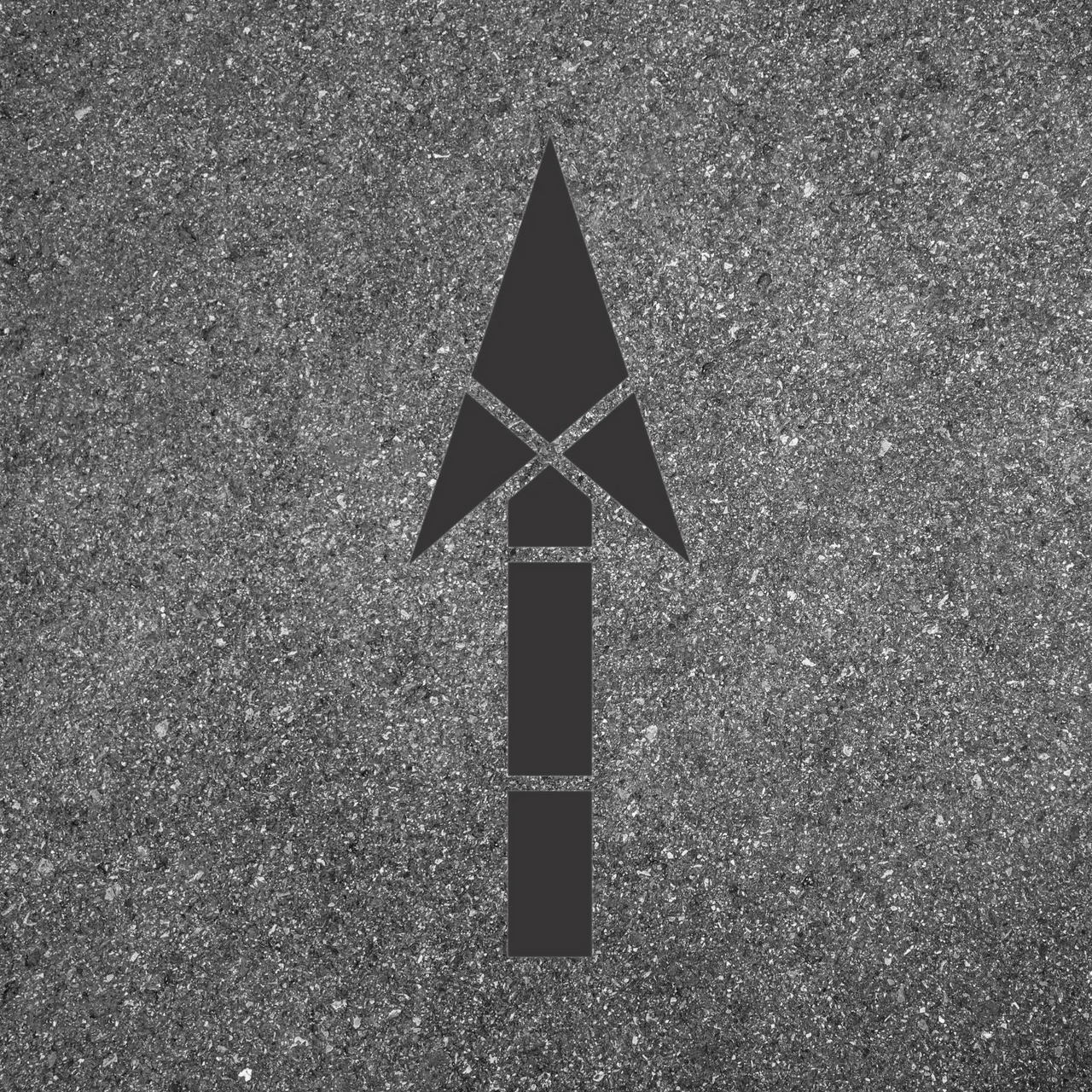 116" Arrow Stencil for Roads and Parking Lots