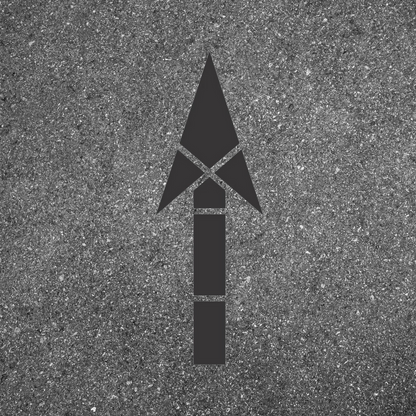 116" Arrow Stencil for Roads and Parking Lots