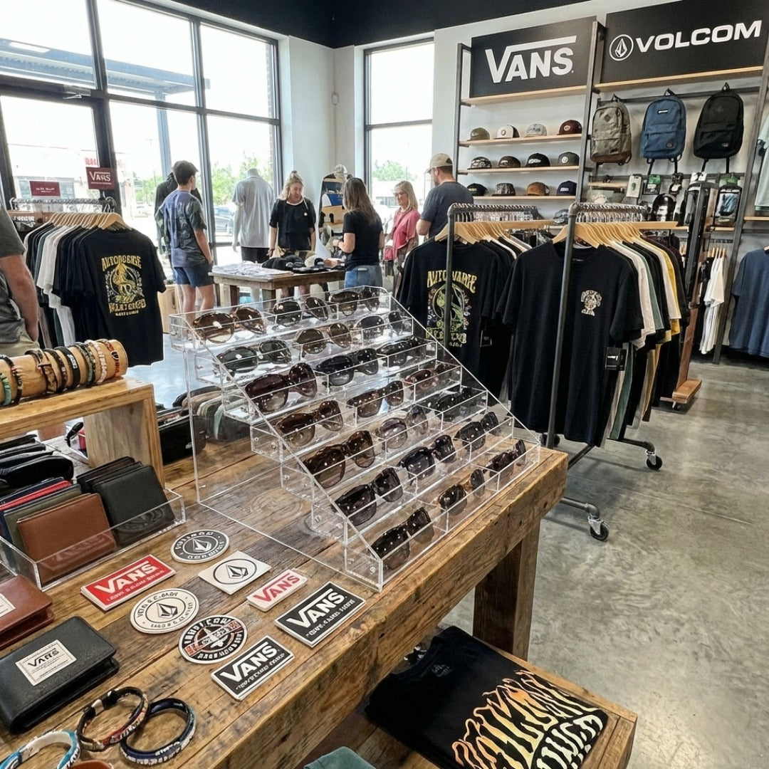 Clear acrylic splash guard installed near a sink