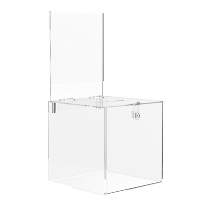 8"W Locking Ballot Box with Removable Header