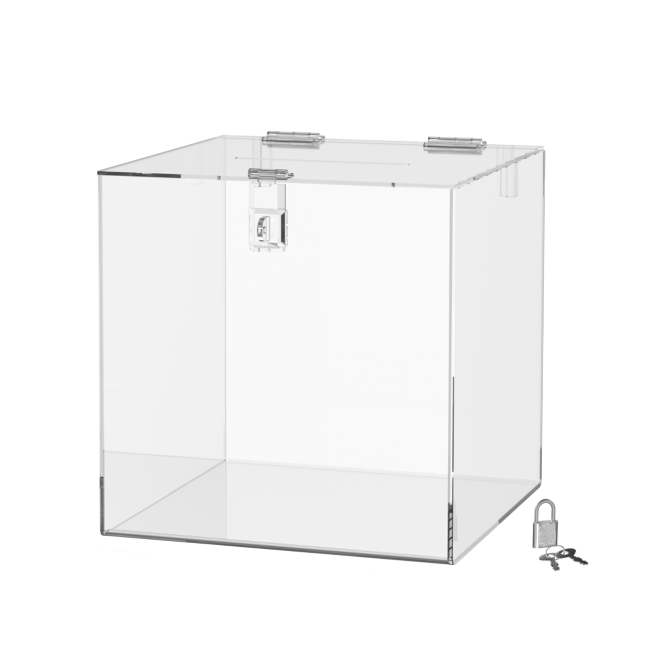 12"W Locking Ballot Box with Door on Top