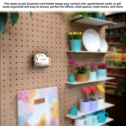 Pegboard Business Card Holder