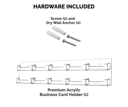 10 Pocket Hanging Business Card Holder