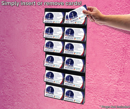 12 Pocket Hanging Business and Gift Card Rack