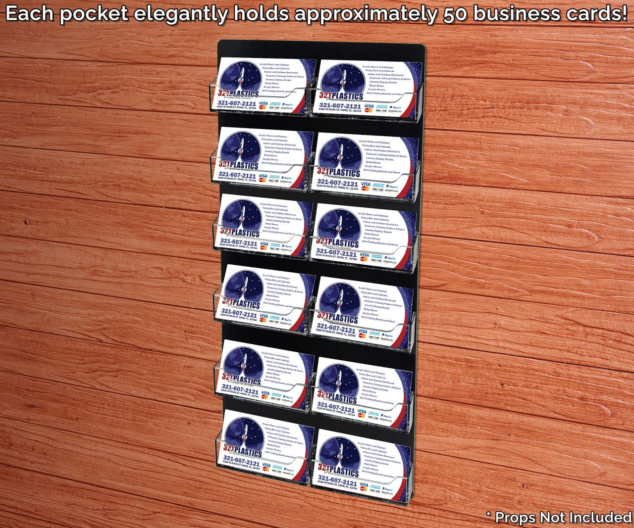 12 Pocket Hanging Business and Gift Card Rack