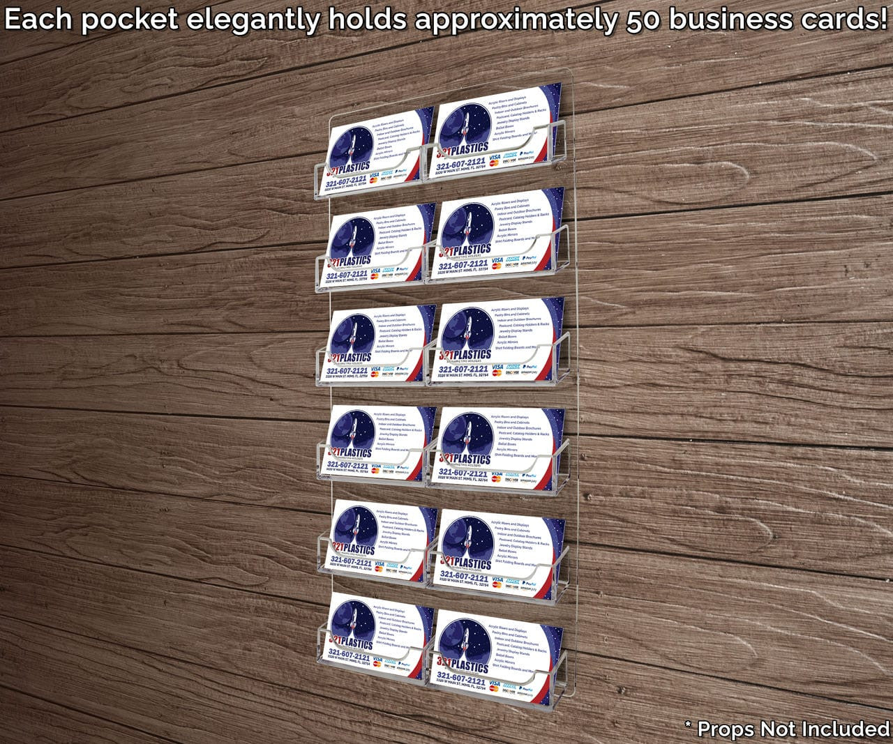 12 Pocket Hanging Business and Gift Card Rack