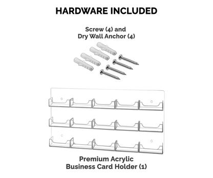 15 Pocket Hanging Business Card Holder