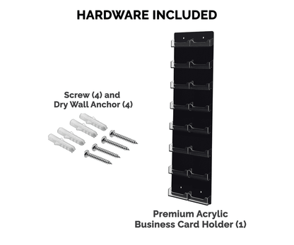 16 Pocket Wall Mount Business Card Holder