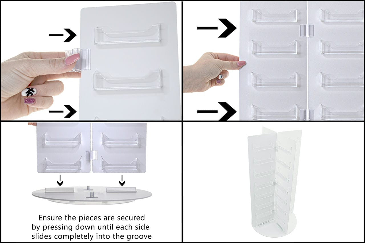 16 Pocket Business Card Holder Lightweight Rotating Display