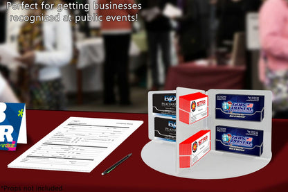 16 Pocket Business Card Holder Lightweight Rotating Display
