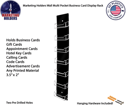 7 Pocket Hanging Business Card Holder