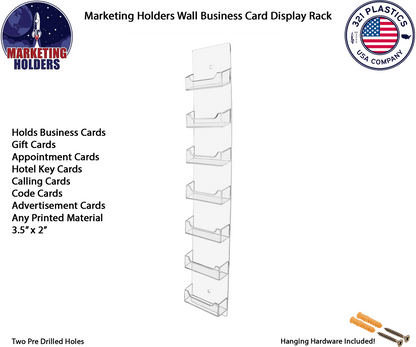 7 Pocket Hanging Business Card Holder