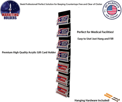 7 Pocket Hanging Business Card Holder