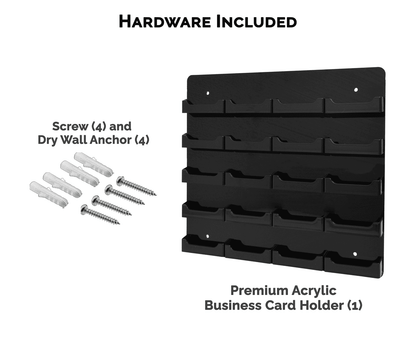 20 Pocket Wall Mount Business Card Holder
