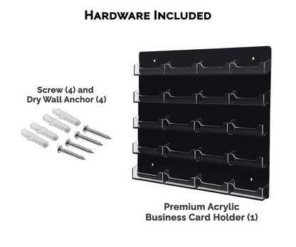 20 Pocket Wall Mount Business Card Holder