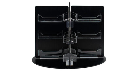 Rotating Business Card Organizer Rack 24 Pocket Display Holder