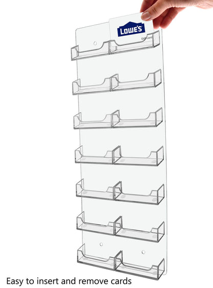 14 Pocket Hanging Business Card Holder