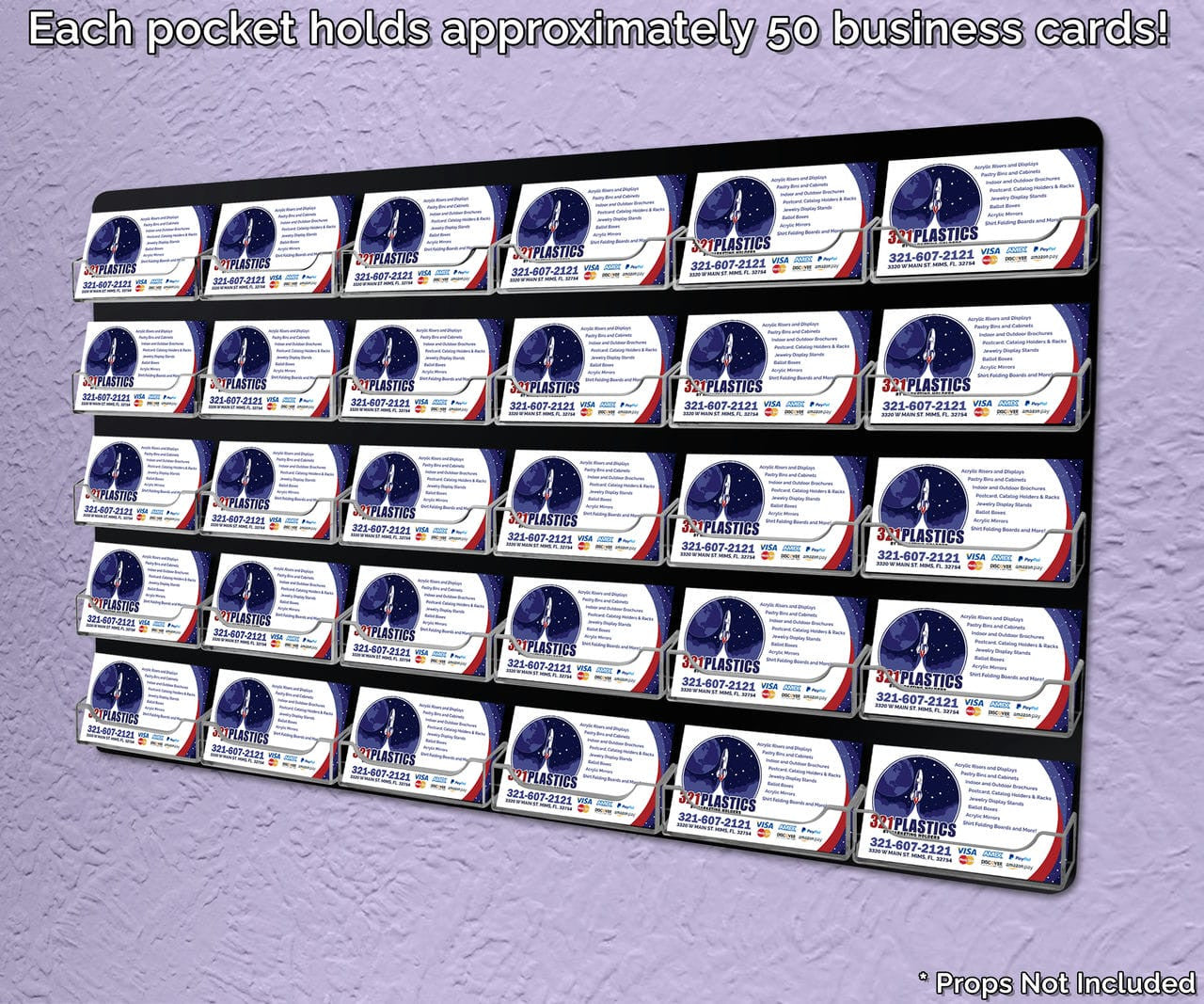 30 Pocket Hanging Business Card Holder