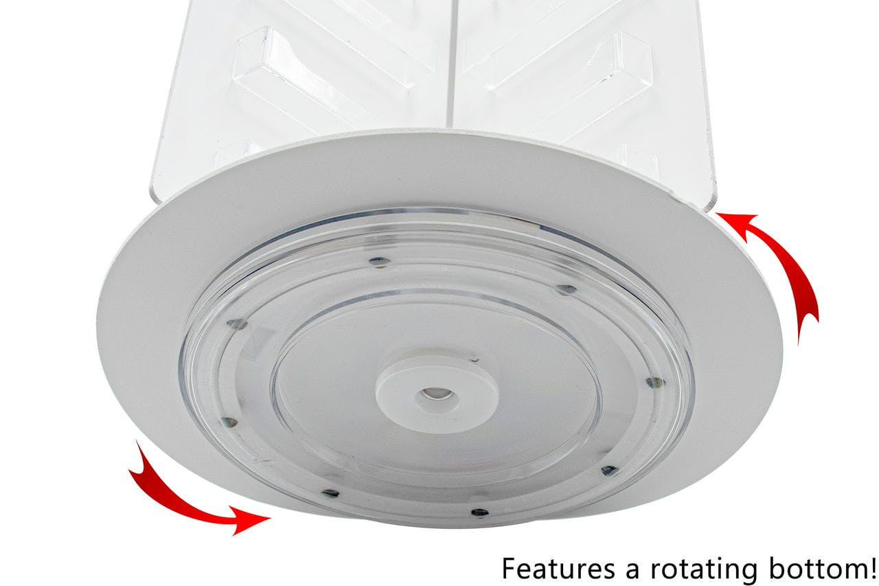 Rotating Gift Card Appointment Reminder Organizer 32 Slot Holder