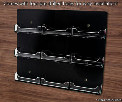 9 Pocket Hanging Business Card Holder