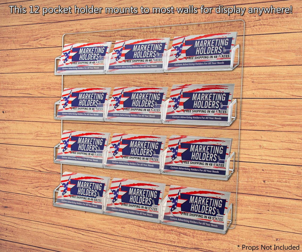 12 Pocket Hanging Business Card Holder