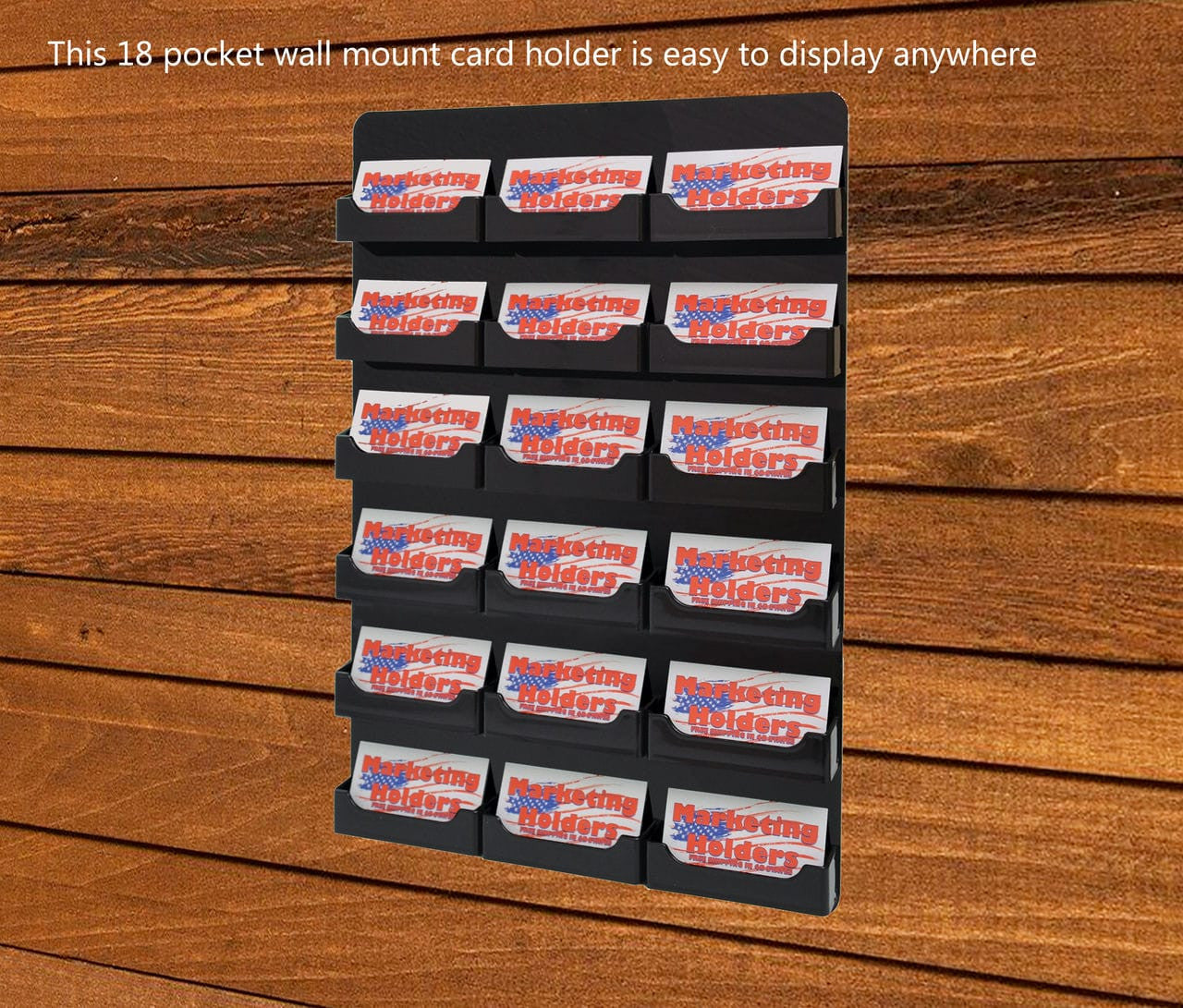 18 Pocket Hanging Business Card Holder