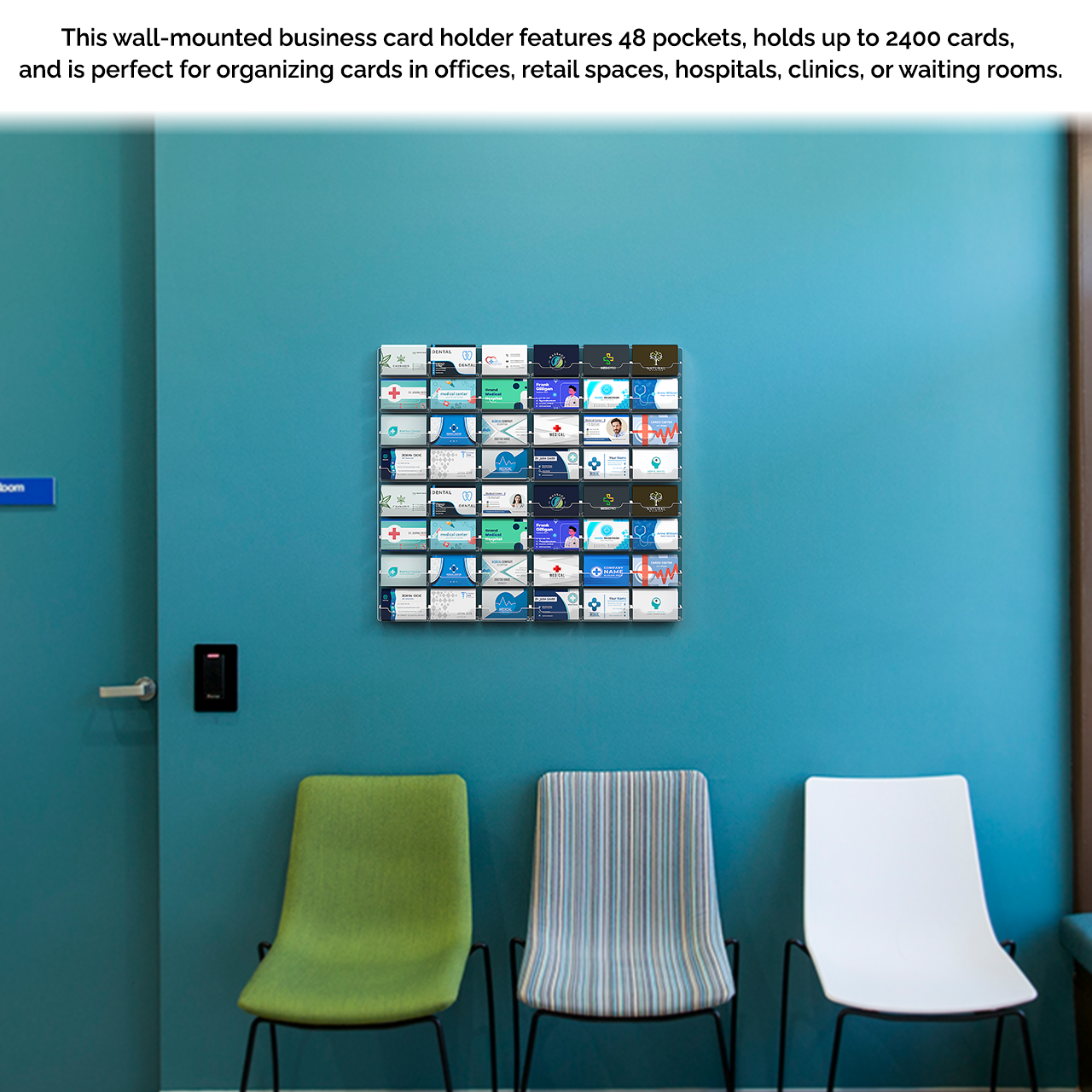 48 Pocket Hanging Business Card Holder