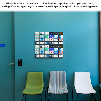 48 Pocket Hanging Business Card Holder